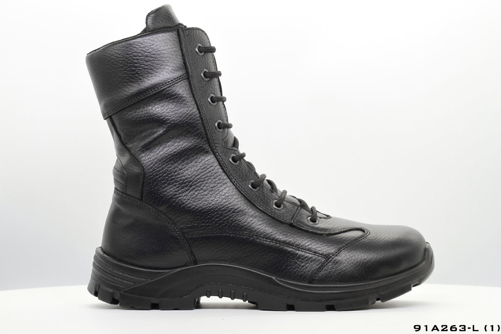 Tactical Boots in Black Leather