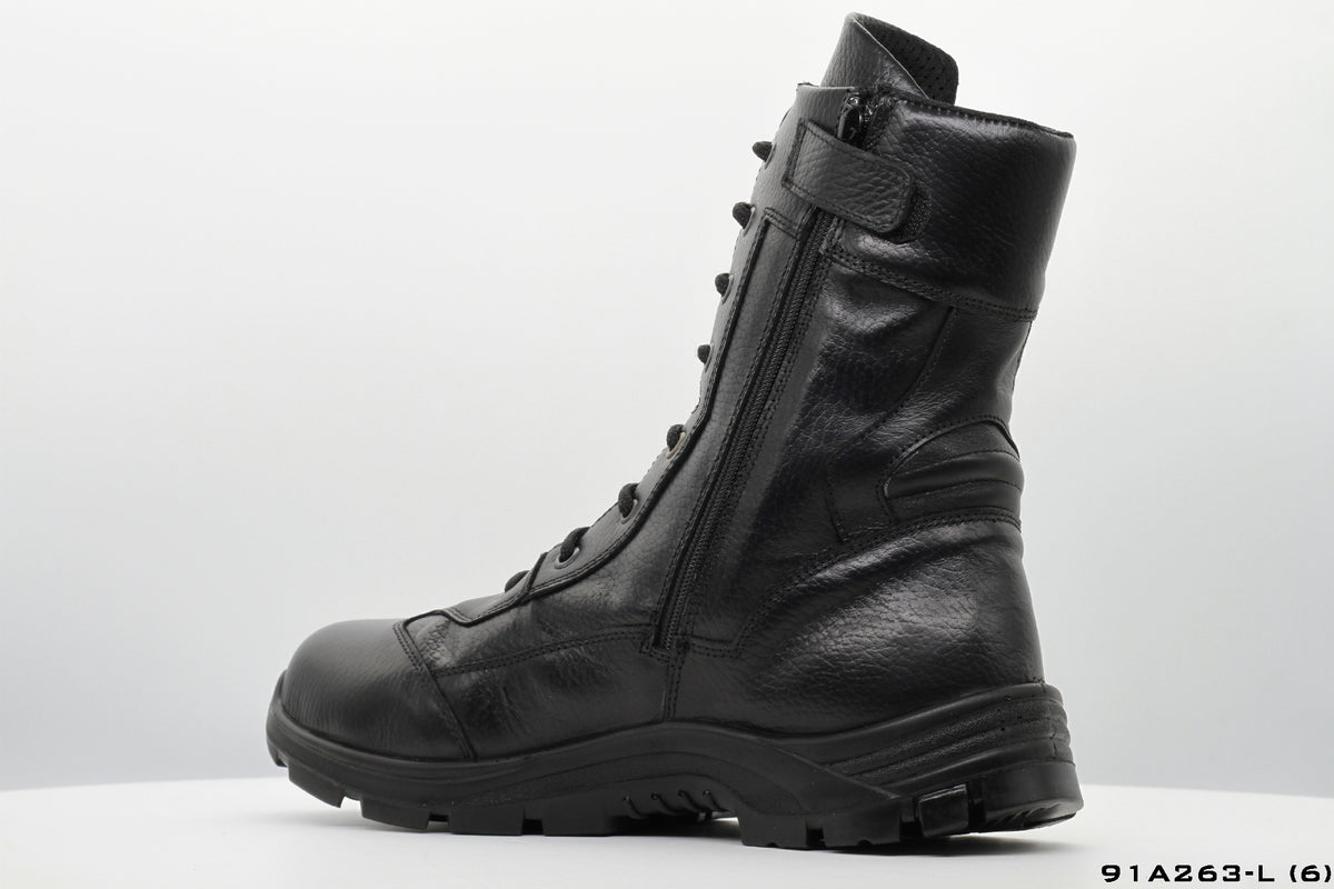 Tactical Boots in Black Leather