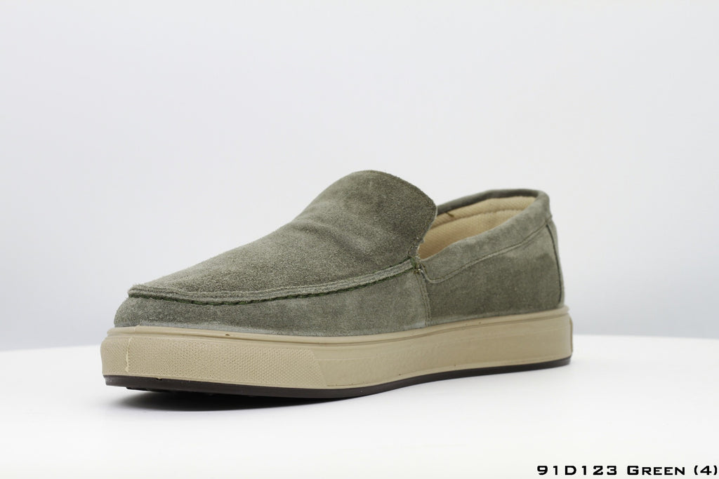 Comfortable Leather Moccasin in Green
